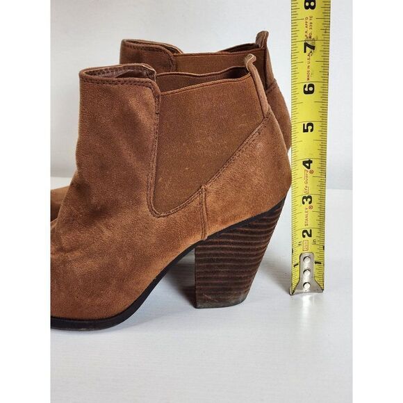 Call It Spring Heeled Ankle Booties Brown Size 7 - Picture 7 of 12